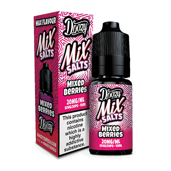 Doozy Vape Mix Salts Mixed  Berries 50/50 10ml e-liquid