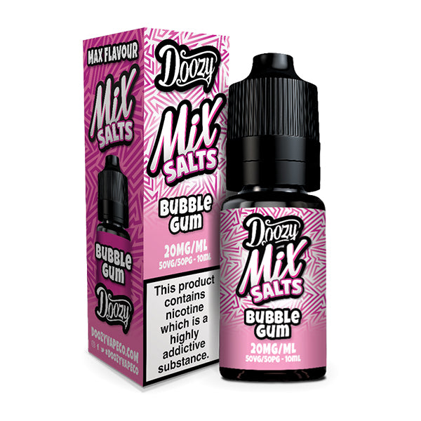 Doozy Vape Mix Salts Bubblegum  50/50 10ml e-liquid