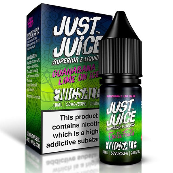 Just Juice 10ml Nic Salt - Guanabana & Lime On Ice