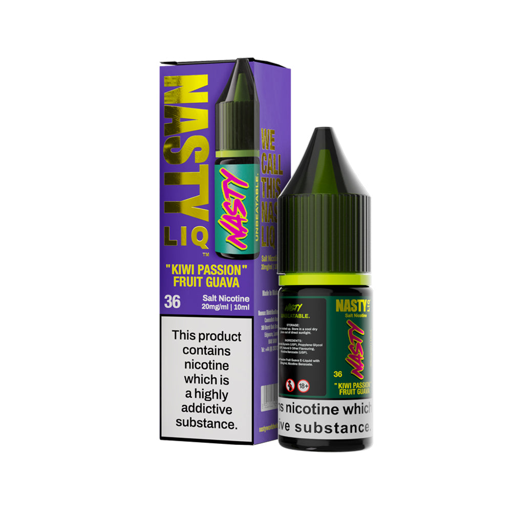 NASTY LIQ Nic Salt 10ml -  Kiwi Passion Fruit Guava