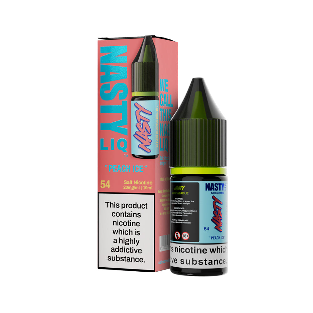 NASTY LIQ Nic Salt 10ml -  Peach Ice