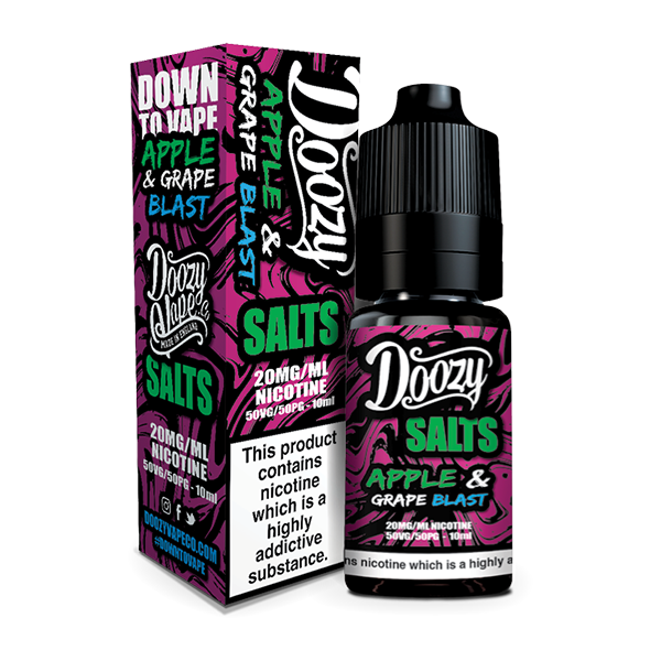 Doozy Vape Salts Apple & Grape  Blast 50/50 10ml e-liquid