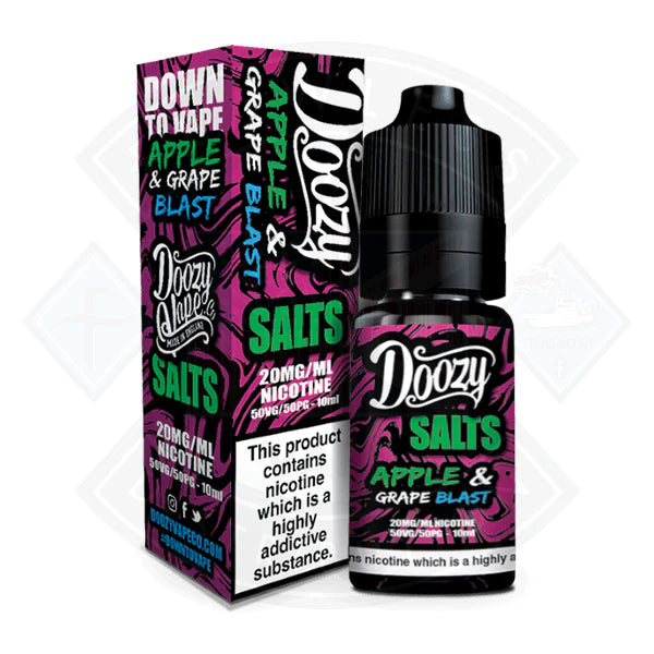 Doozy Vape Salts Apple & Grape  Blast 50/50 10ml e-liquid