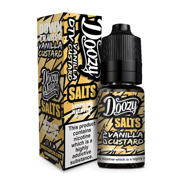 Doozy Vape Salts Vanilla Custard  50/50 10ml e-liquid